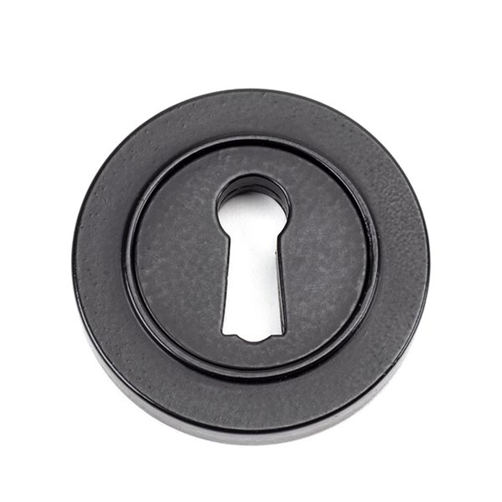 49536 • 53mm • Matt Black • From The Anvil Round Escutcheon [Plain]