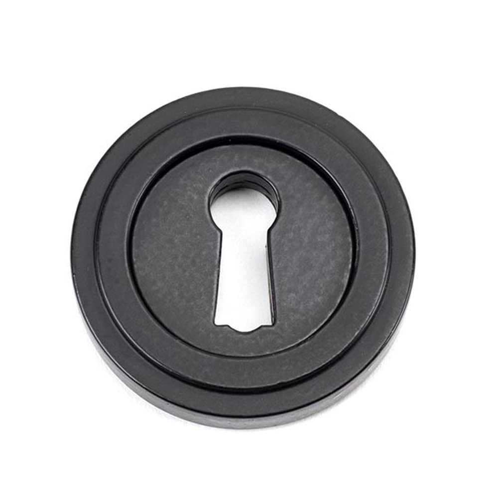 49537 • 53mm • Matt Black • From The Anvil Round Escutcheon [Art Deco]