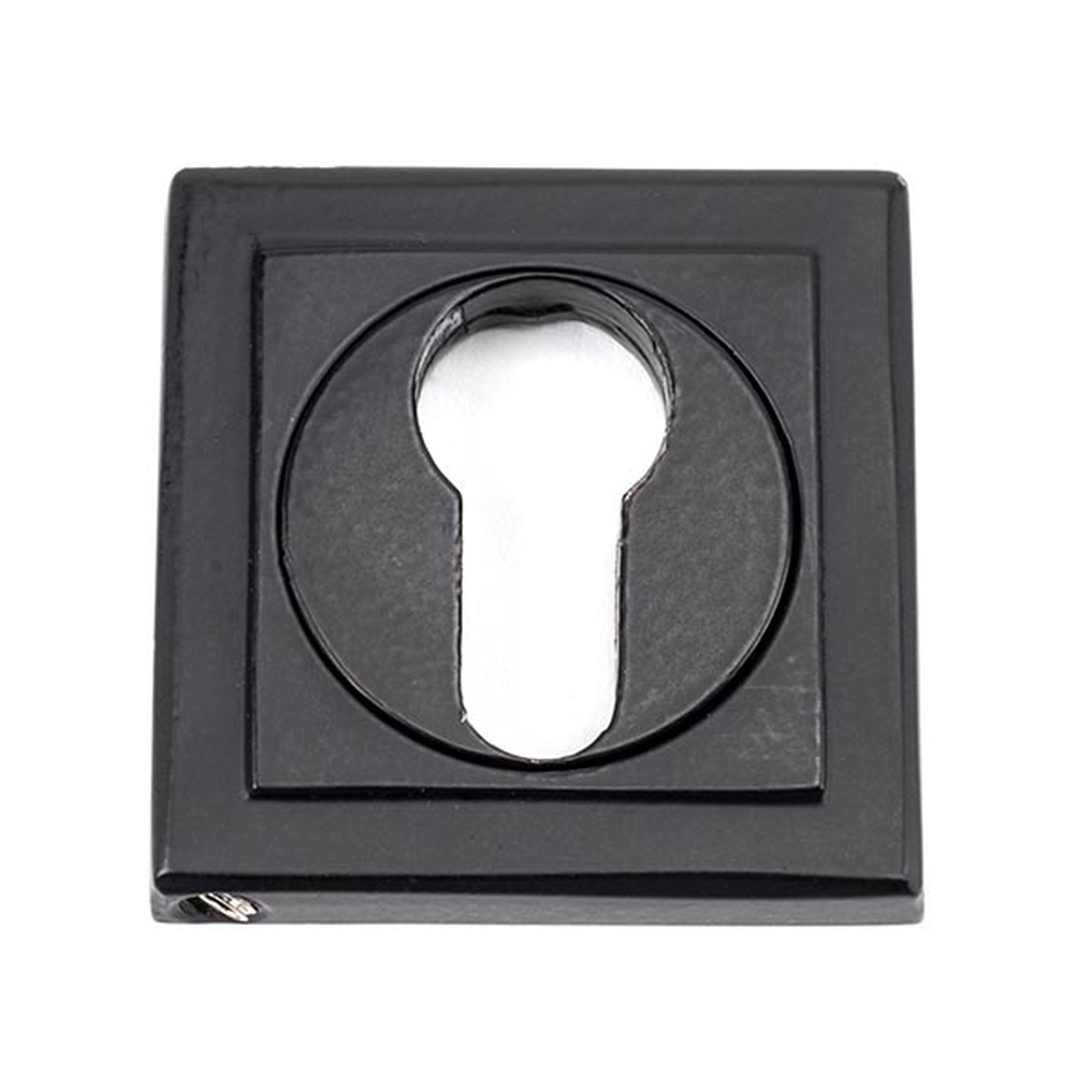 49543 • 53 x 53mm • Matt Black • From The Anvil Round Euro Escutcheon [Square]