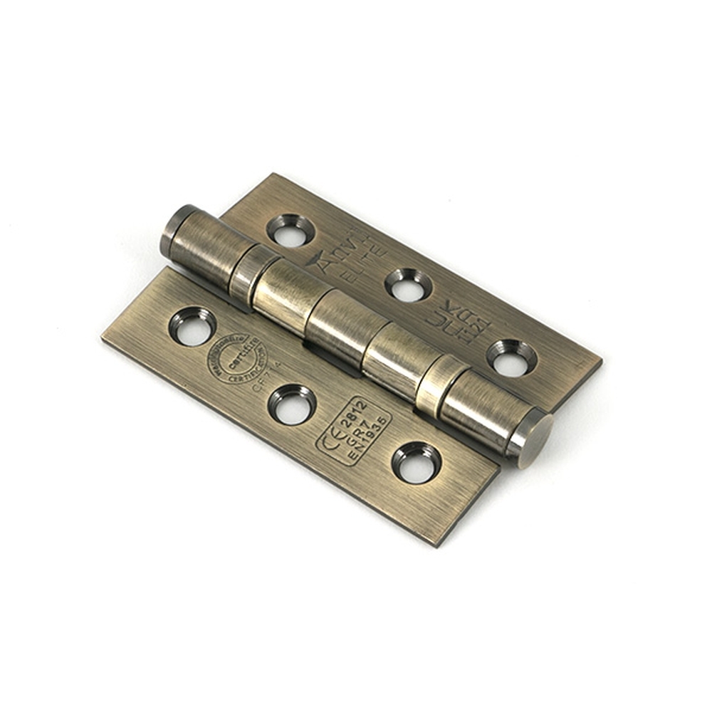 49569 • 76 x 50mm • Aged Brass • From The Anvil Ball Bearing Butt Hinge