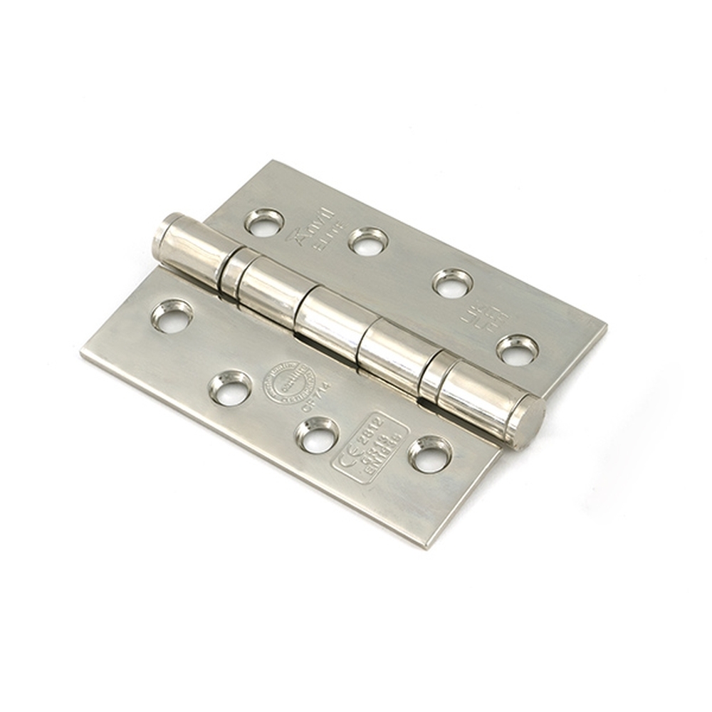 49582 • 102 x 76mm • Polished Nickel • From The Anvil Ball Bearing Butt Hinge