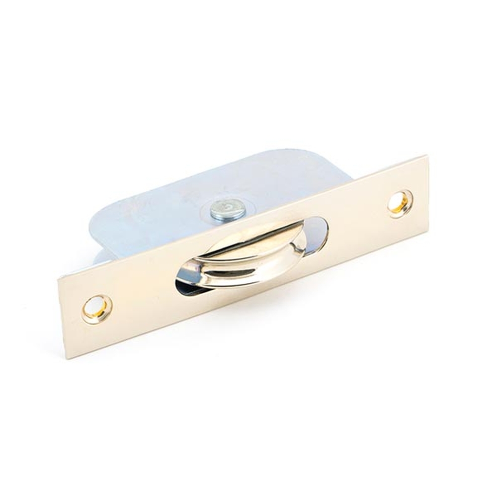 49589  64 x 19mm  Polished Nickel  From The Anvil Square Ended Sash Pulley 75kg