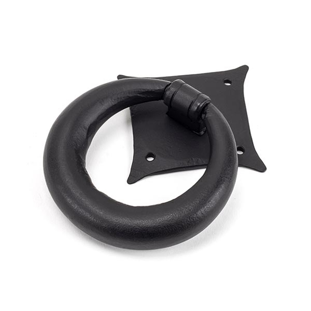 49594 • 114mm • Matt Black • From The Anvil Ring Door Knocker