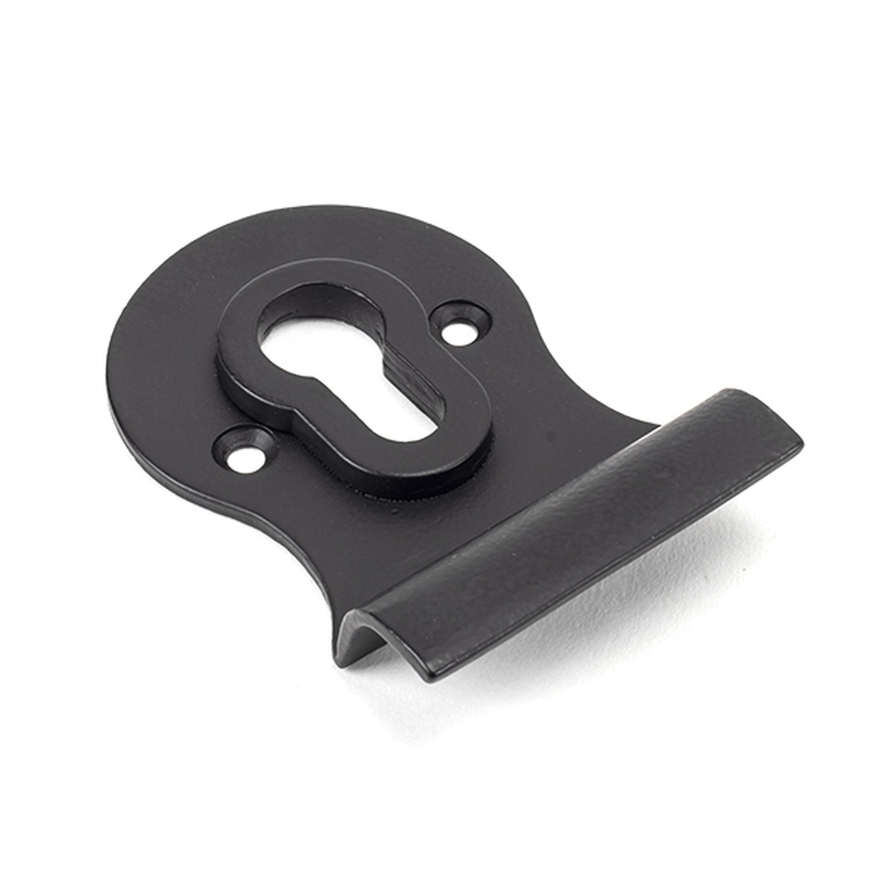 49596  95 x 63mm  Matt Black  From The Anvil Euro Door Pull