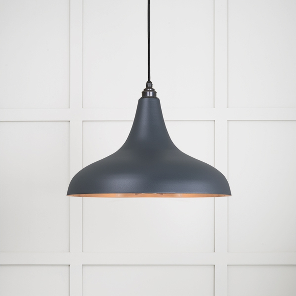 49720SSO • 412 x 240mm • Smooth Copper • From The Anvil Frankley Pendant in Soot