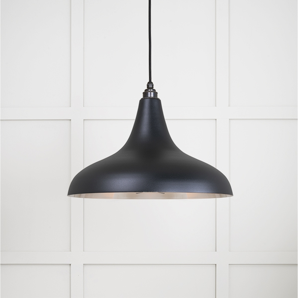 49721SEB • 412 x 240mm • Smooth Nickel • From The Anvil Frankley Pendant in Elan Black