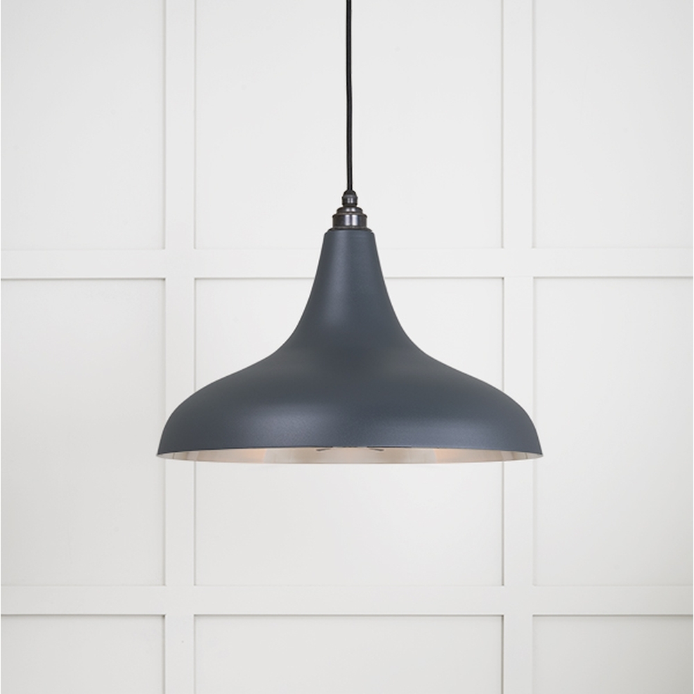 49721SSO • 412 x 240mm • Smooth Nickel • From The Anvil Frankley Pendant in Soot