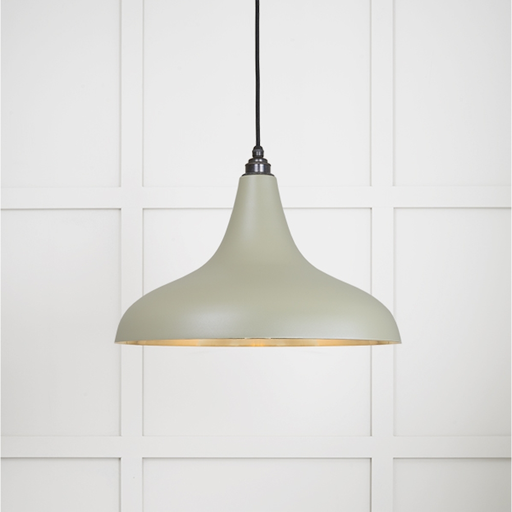 49722STU • 412 x 240mm • Smooth Brass • From The Anvil Frankley Pendant in Tump