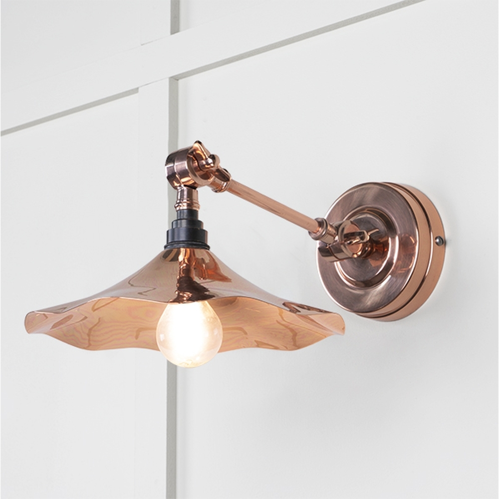 49723 • 217 x 63mm • Smooth Copper • From The Anvil Flora Wall Light