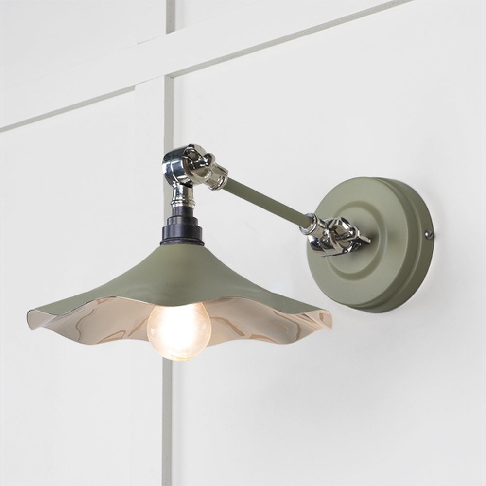 49724STU • 217 x 63mm • Smooth Nickel • From The Anvil Flora Wall Light in Tump