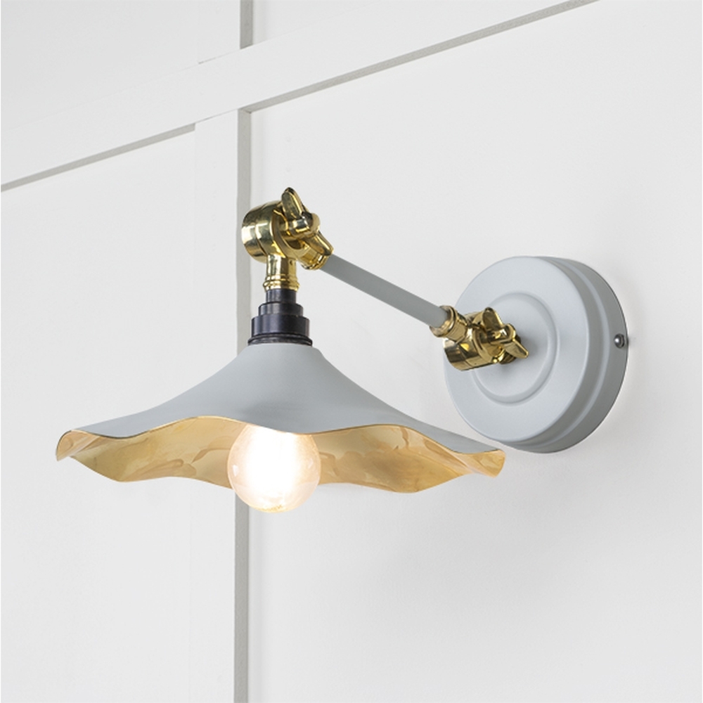 49725SBI • 217 x 63mm • Smooth Brass • From The Anvil Flora Wall Light in Birch