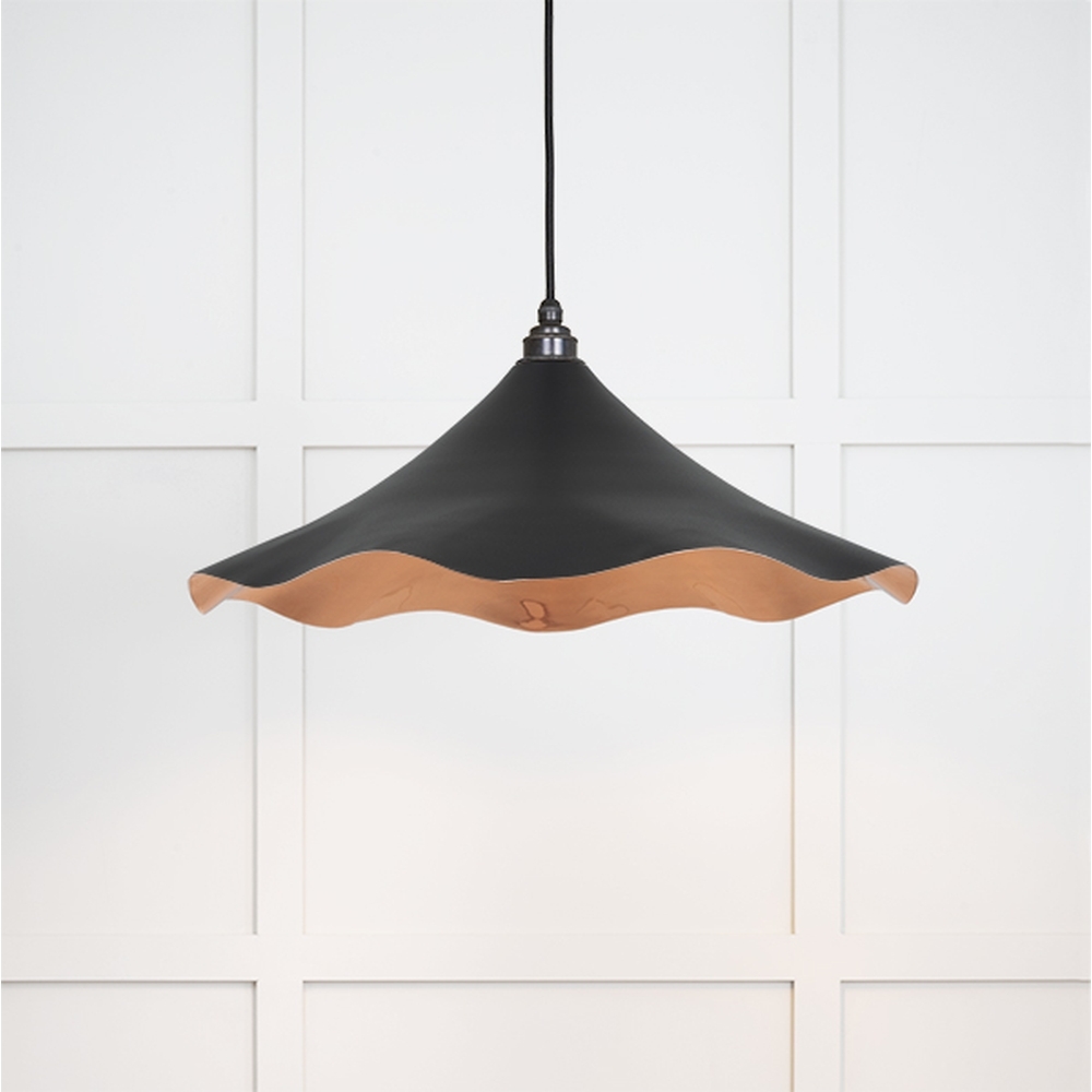 49729SEB • 500 x 146mm • Smooth Copper • From The Anvil Flora Pendant in Elan Black