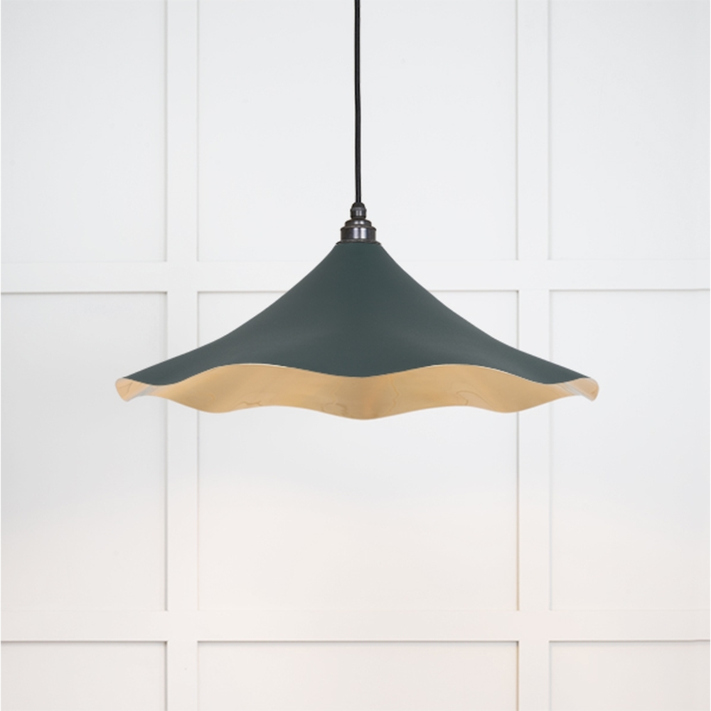 49731SDI • 500 x 146mm • Smooth Brass • From The Anvil Flora Pendant in Dingle