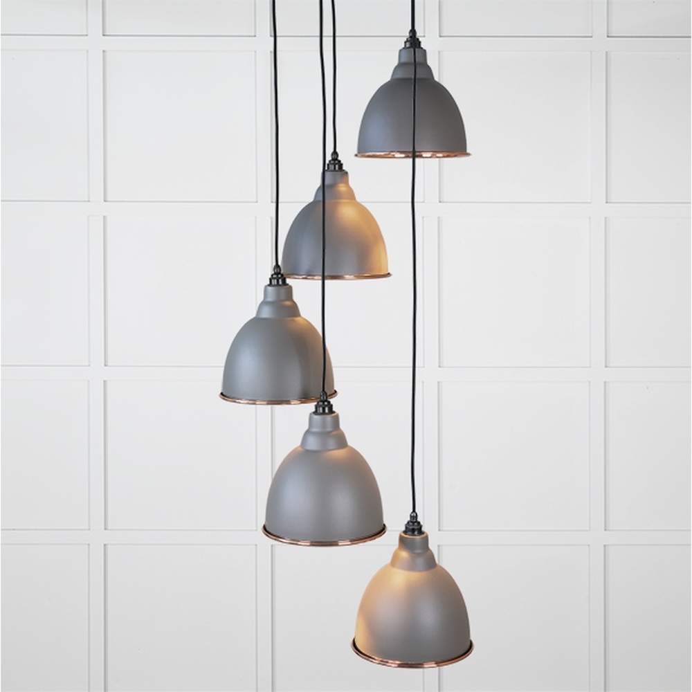 49736SBL • 260 x 270mm • Smooth Copper • From The Anvil Brindley Cluster Pendant in Bluff