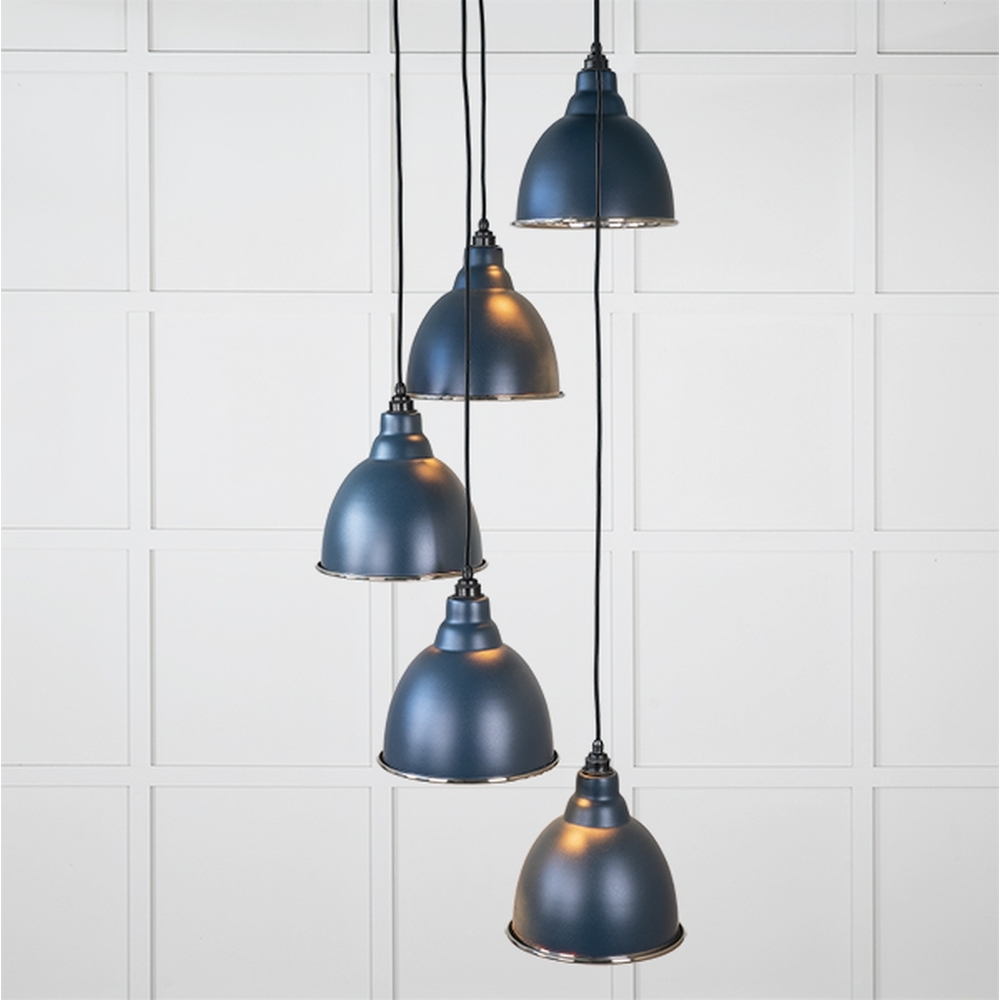 49737SDU • 260 x 270mm • Smooth Nickel • From The Anvil Brindley Cluster Pendant in Dusk