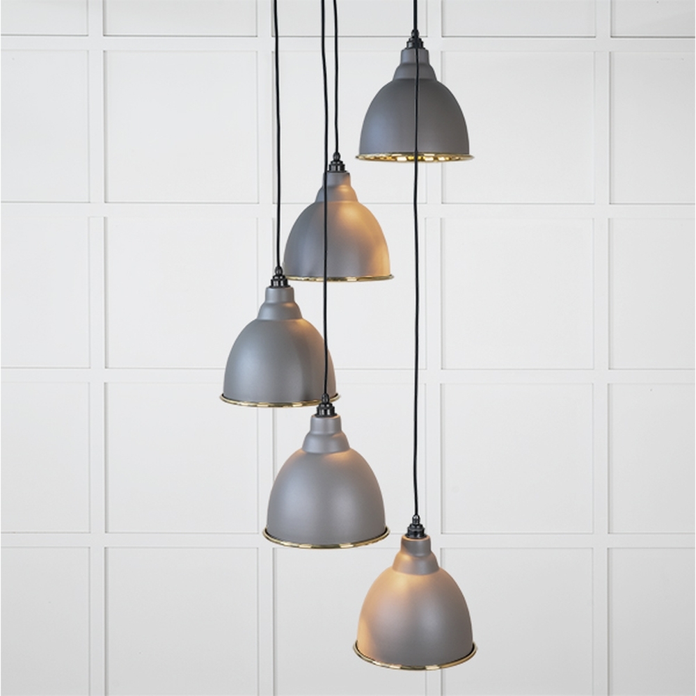 49738SBL • 260 x 270mm • Smooth Brass • From The Anvil Brindley Cluster Pendant in Bluff