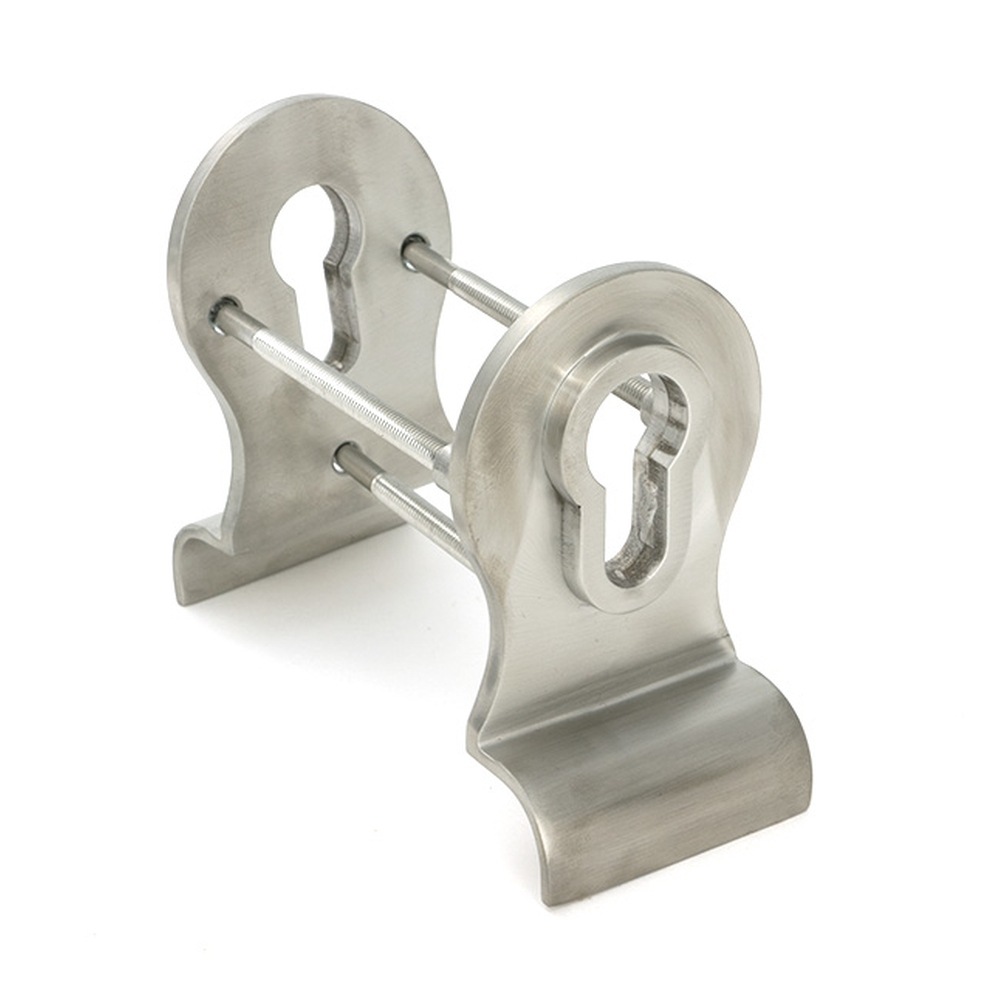 49812  90mm  Satin Stainless [316]  From The Anvil 50mm Euro Door Pull [Back to Back fixings]