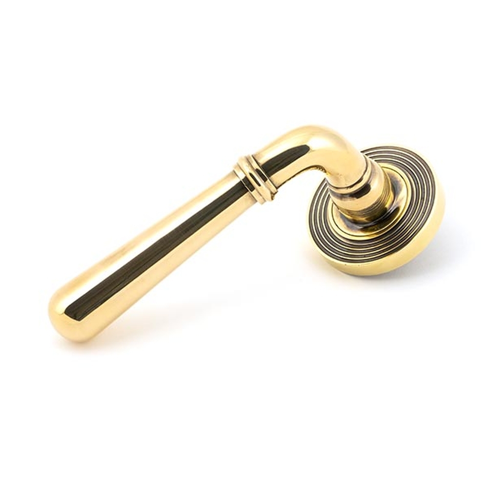 50019 • 53 x 8mm • Aged Brass • From The Anvil Newbury Lever on Rose [Beehive] - Unsprung