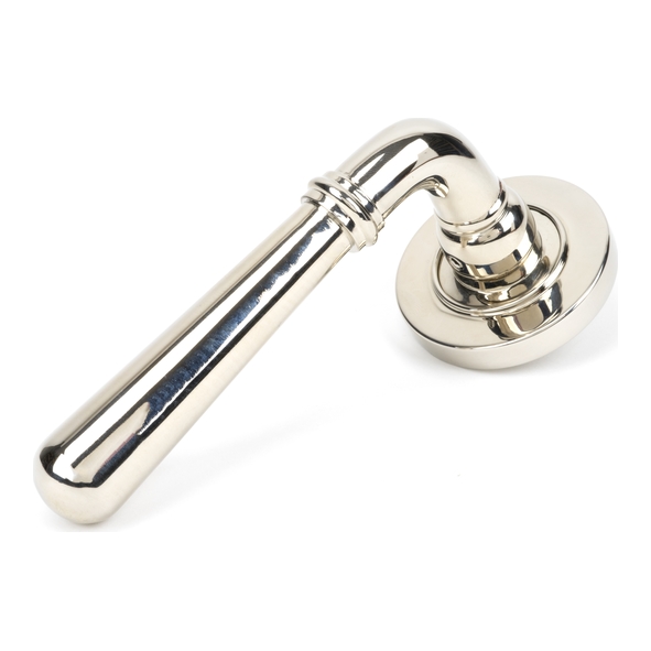50025 • 53 x 8mm • Polished Nickel • From The Anvil Newbury Lever on Rose [Plain] - Unsprung