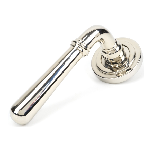50026 • 53 x 8mm • Polished Nickel • From The Anvil Newbury Lever on Rose [Art Deco] - Unsprung