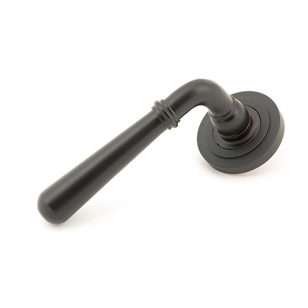 50030 • 53 x 8mm • Aged Bronze • From The Anvil Newbury Lever on Rose [Art Deco] - Unsprung