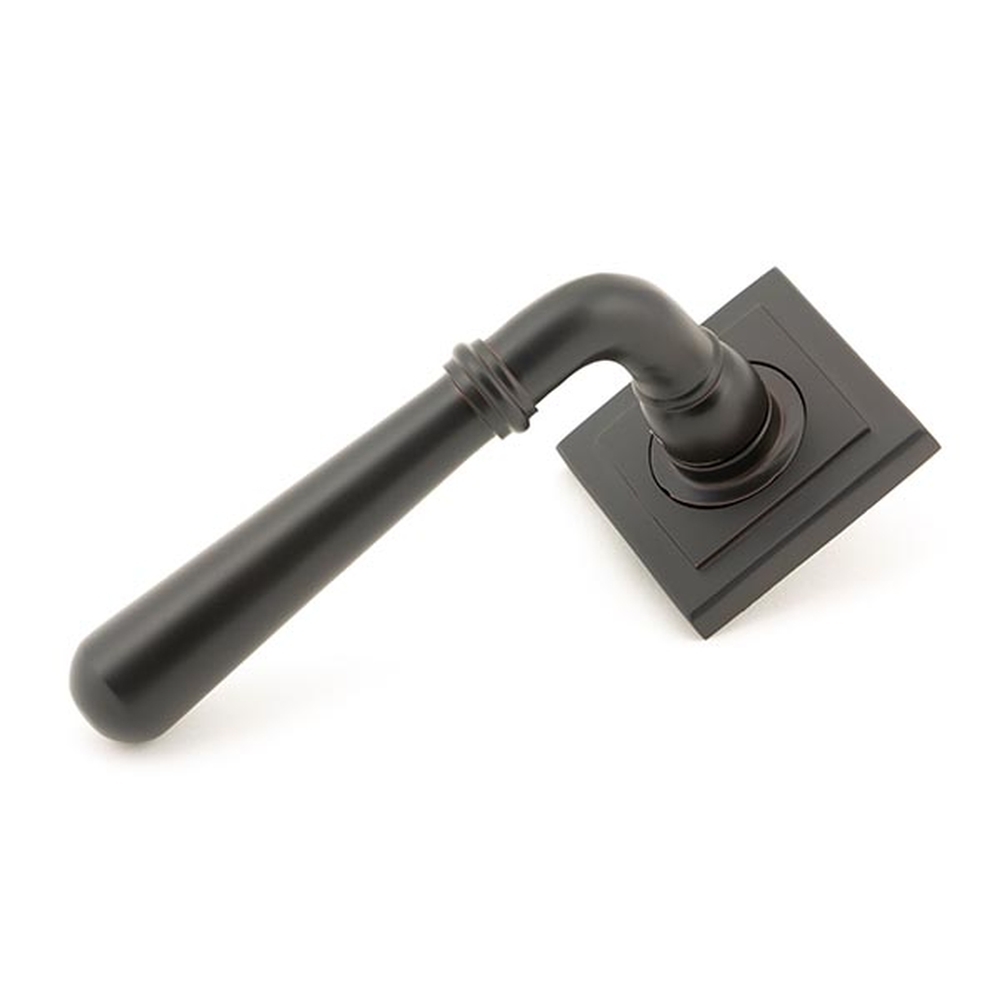 50032 • 53 x 53 x 8mm • Aged Bronze • From The Anvil Newbury Lever on Rose [Square] - Unsprung