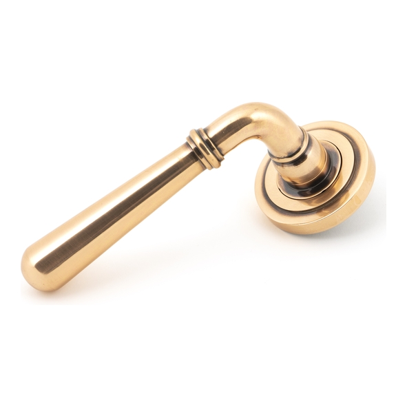 50034  53 x 8mm  Polished Bronze  From The Anvil Newbury Lever on Rose [Art Deco] - Unsprung