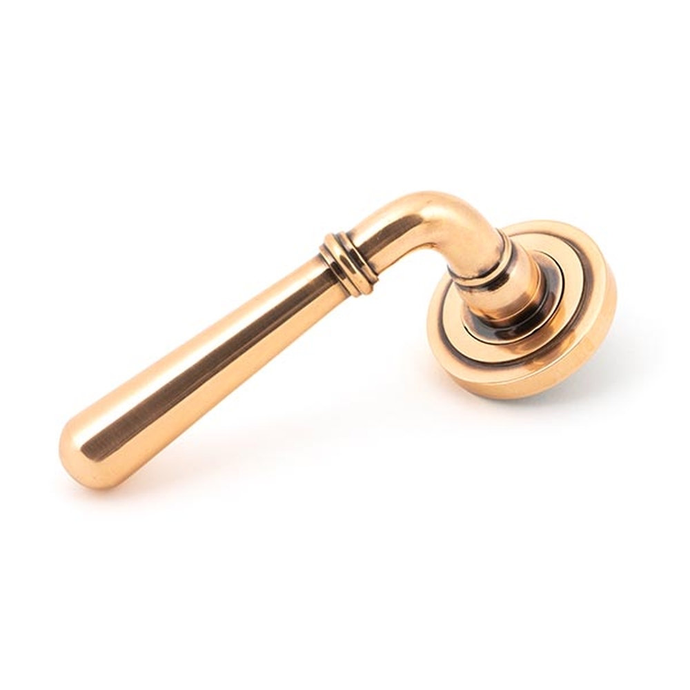 50034 • 53 x 8mm • Polished Bronze • From The Anvil Newbury Lever on Rose [Art Deco] - Unsprung