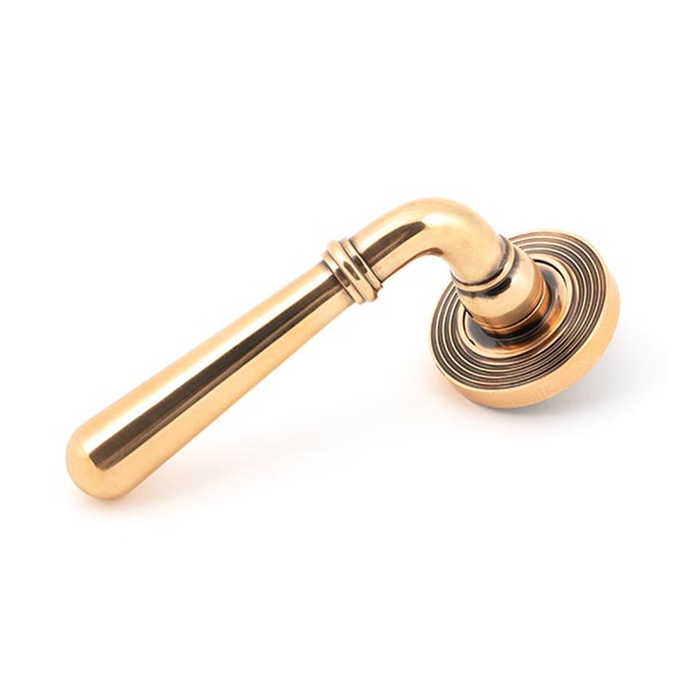 50035 • 53 x 8mm • Polished Bronze • From The Anvil Newbury Lever on Rose [Beehive] - Unsprung