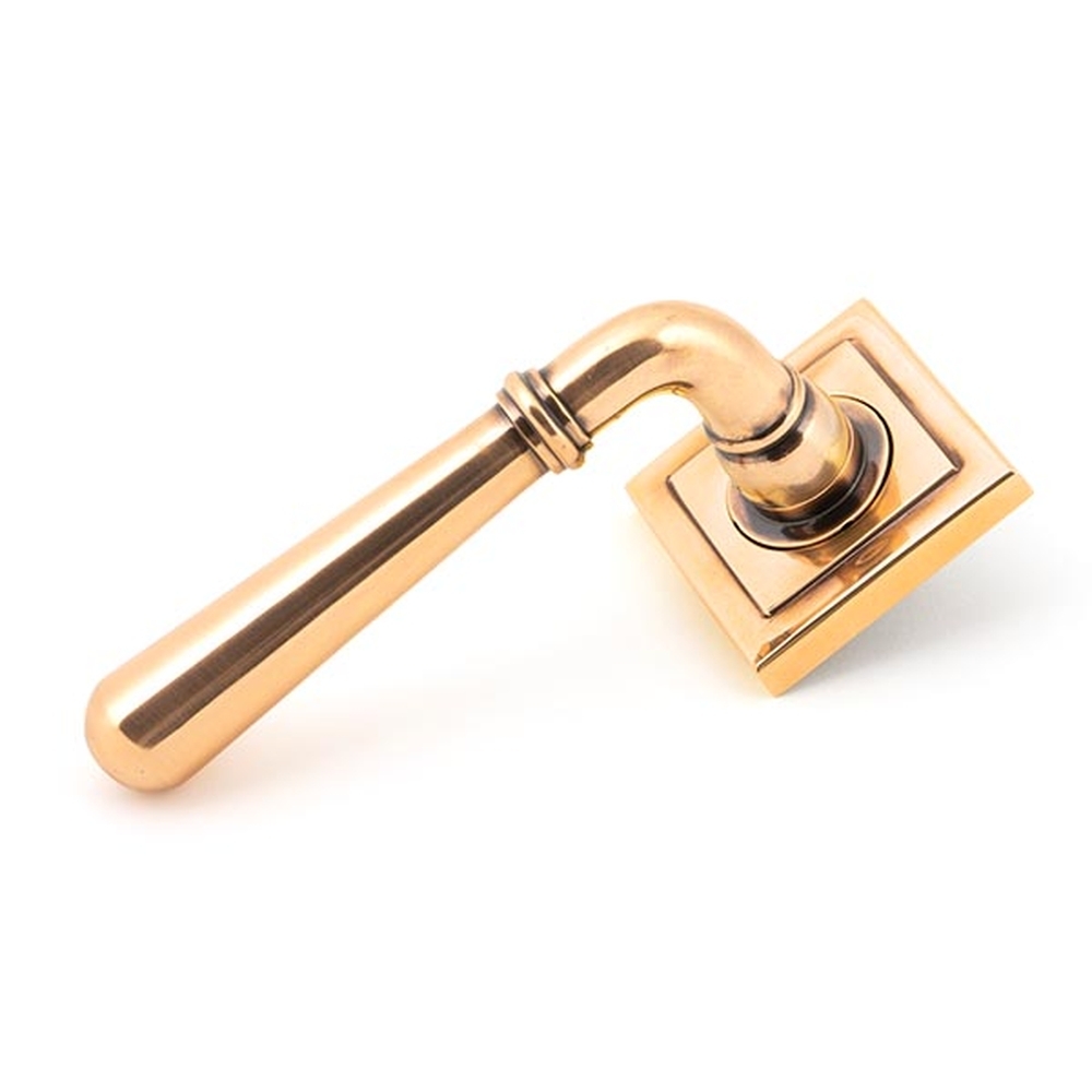 50036 • 53 x 53 x 8mm • Polished Bronze • From The Anvil Newbury Lever on Rose [Square] - Unsprung