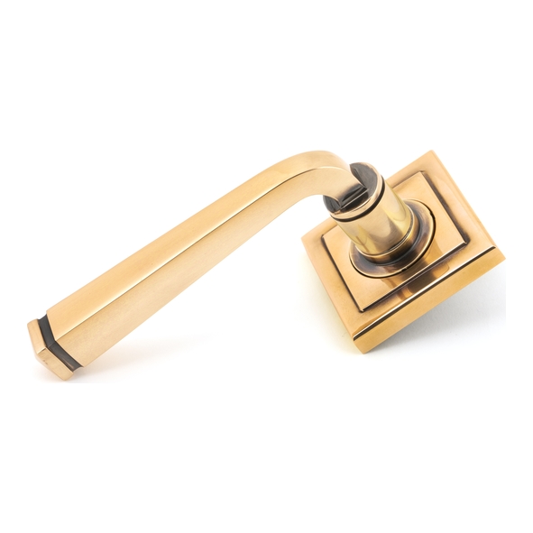50064  53 x 53 x 8mm  Polished Bronze  From The Anvil Avon Round Lever on Rose [Square] - Unsprung