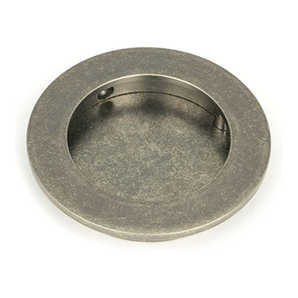 50181  75 mm  Pewter Patina   From The Anvil Plain Round Pull