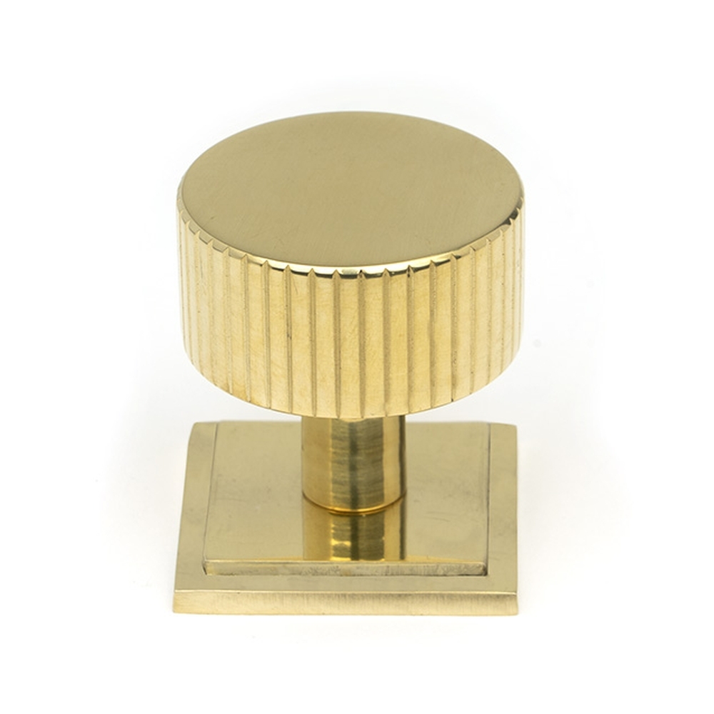 50366  32mm  Polished Brass  From The Anvil Judd Cabinet Knob [Square]