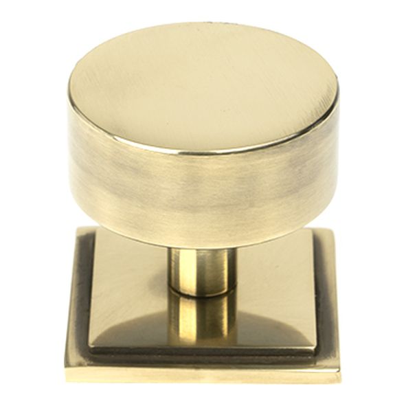 50375 • 38mm • Aged Brass • From The Anvil Kelso Cabinet Knob [Square]