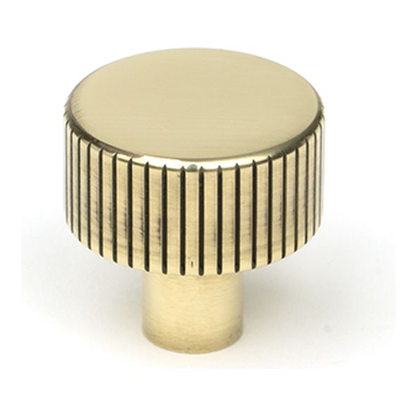50378 • 25mm • Aged Brass • From The Anvil Judd Cabinet Knob [No rose]