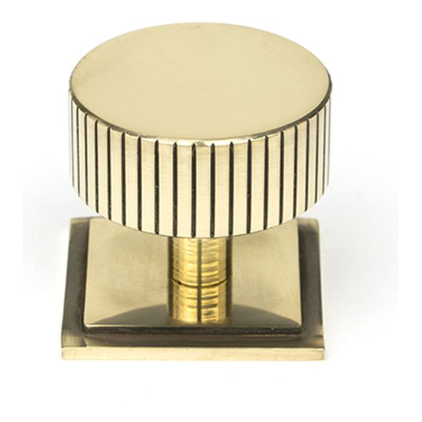 50385 • 38mm • Aged Brass • From The Anvil Judd Cabinet Knob [Square]