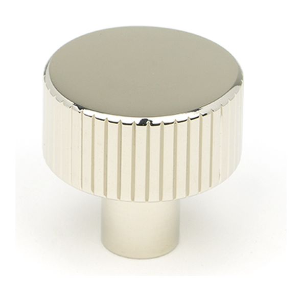 50390  25mm  Polished Nickel  From The Anvil Judd Cabinet Knob [No rose]