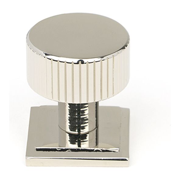 50391 • 25mm • Polished Nickel • From The Anvil Judd Cabinet Knob [Square]