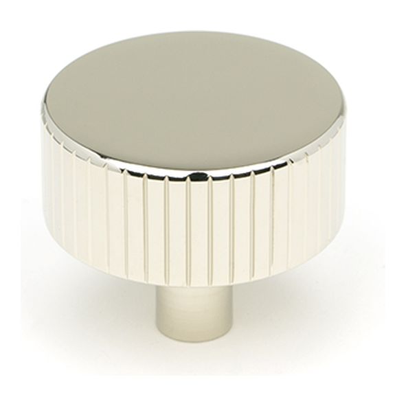 50396  38mm  Polished Nickel  From The Anvil Judd Cabinet Knob [No rose]
