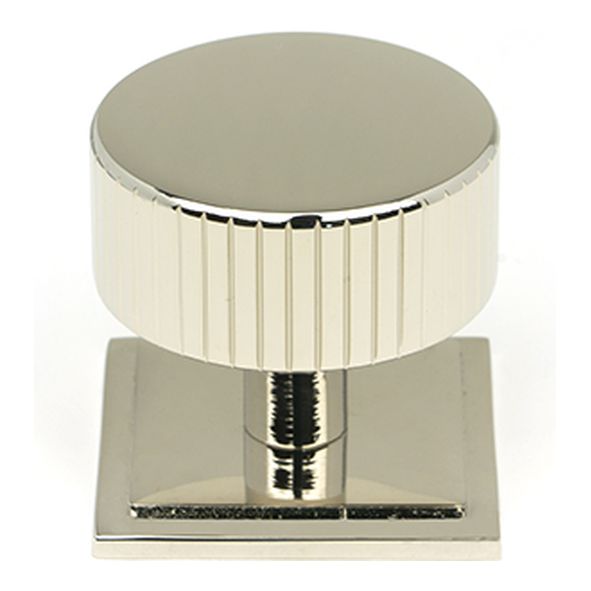 50397 • 38mm • Polished Nickel • From The Anvil Judd Cabinet Knob [Square]