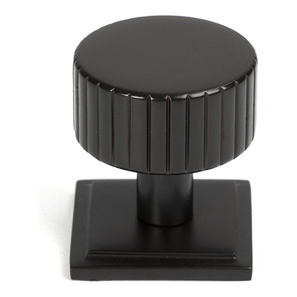 50453  32mm  Aged Bronze  From The Anvil Judd Cabinet Knob [Square]