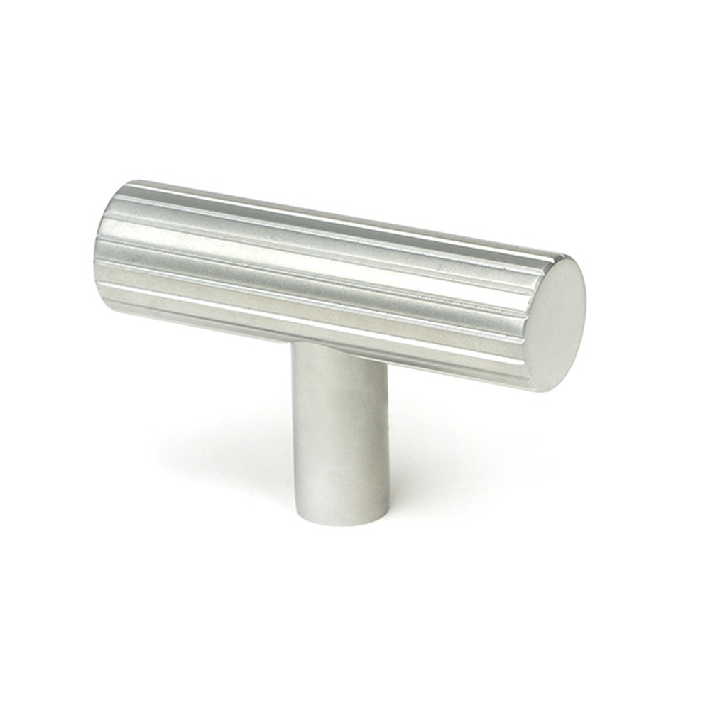 50584  50mm  Satin Chrome  From The Anvil Judd T-Bar Cabinet Knob