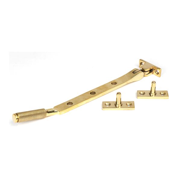 50615  228mm  Polished Brass  From The Anvil Brompton Stay