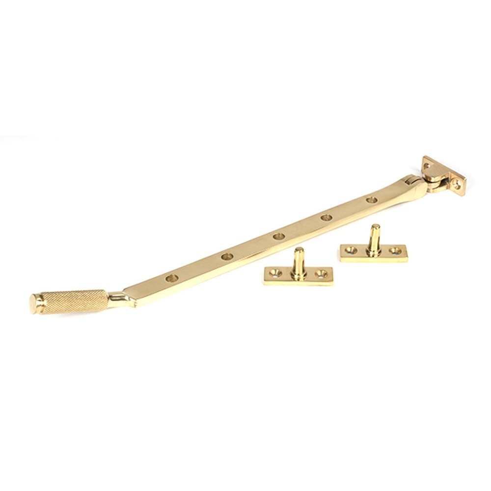 50617 • 338mm • Polished Brass • From The Anvil Brompton Casement Stay