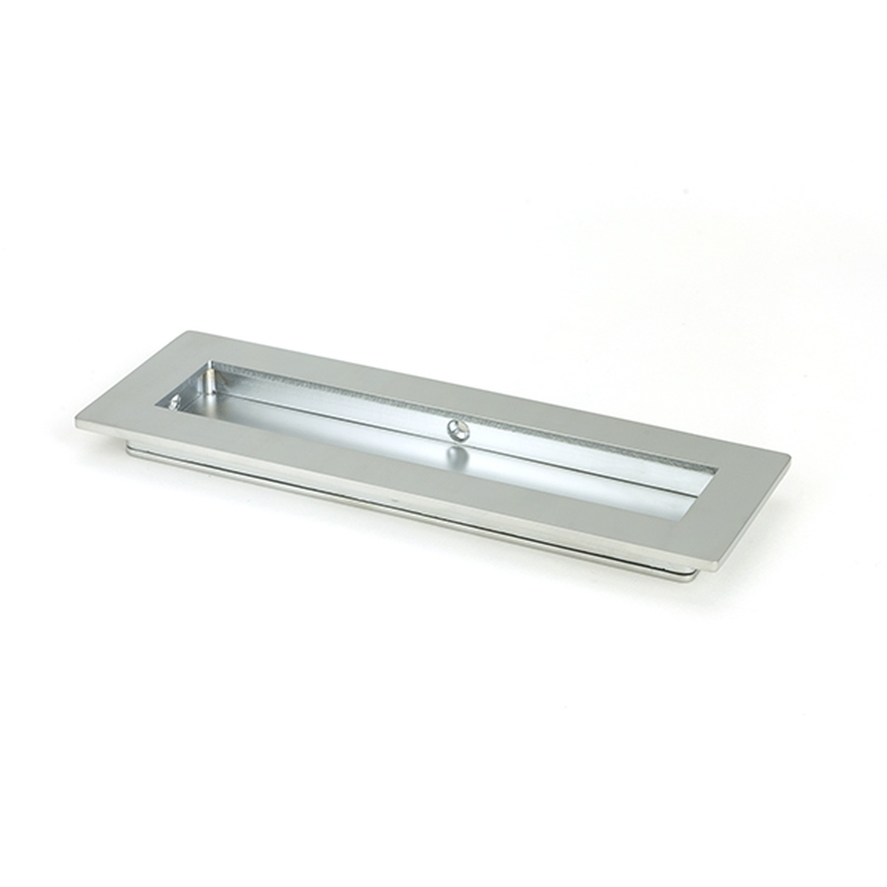 50638  175mm  Satin Chrome  From The Anvil Plain Rectangular Pull