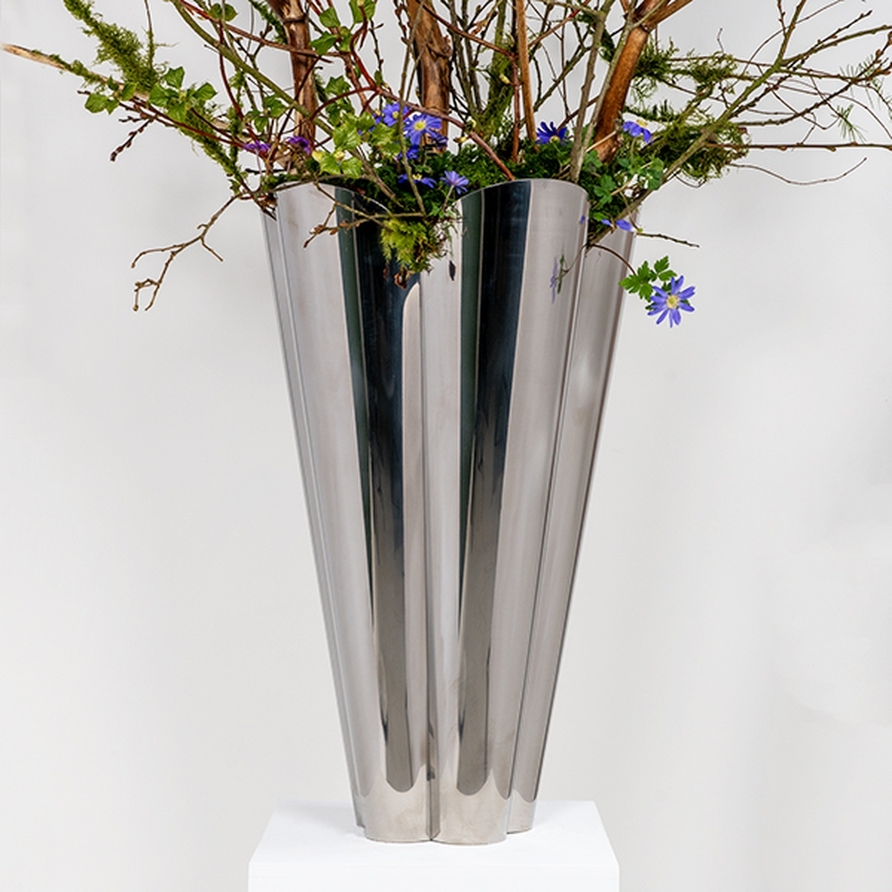 50757 • 650mm • Polished Stainless [316] • From The Anvil Flora Plant Pot