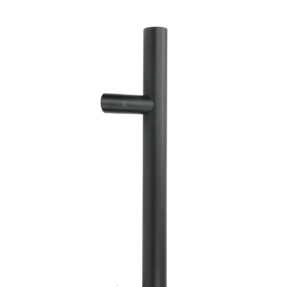 50786  600mm  Matt Black [316]  From The Anvil Offset T Bar Handle Bolt Fix 32mm