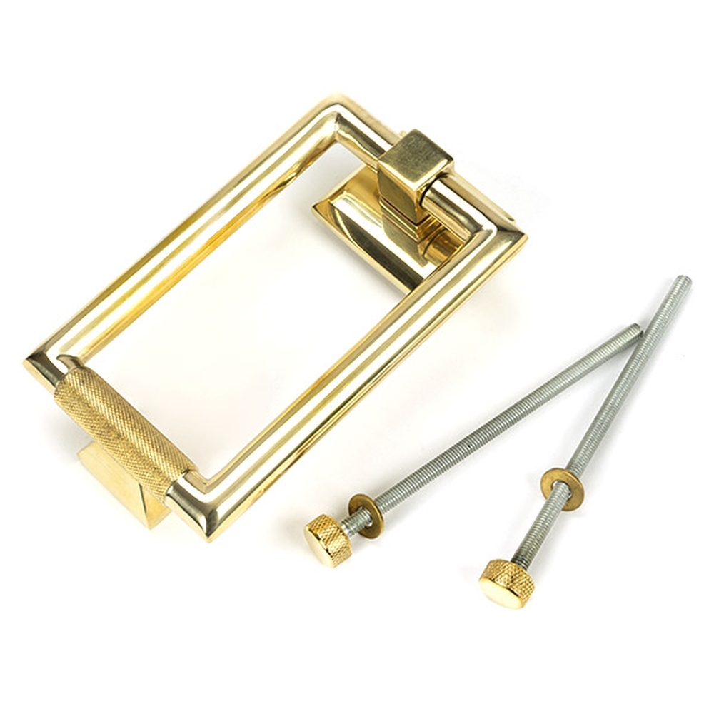 50820  145mm  Polished Brass  From The Anvil Brompton Door Knocker