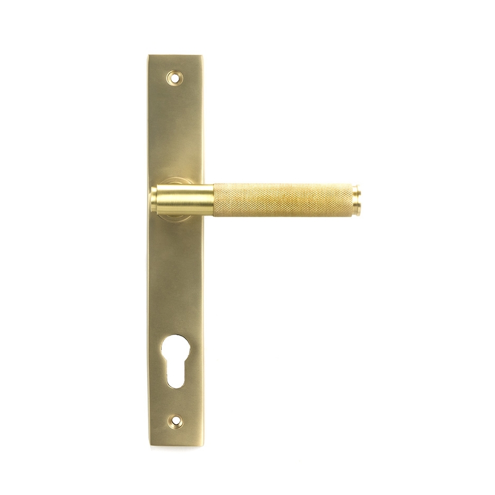 50841  242 x 36 x 13mm  Satin Brass  From The Anvil Brompton Slimline Lever Espag. Lock Set