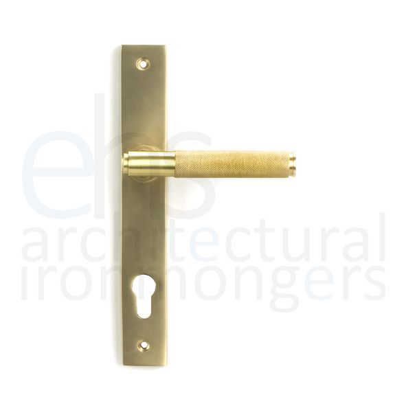 50841  242 x 36 x 13mm  Satin Brass  From The Anvil Brompton Slimline Lever Espag. Lock Set